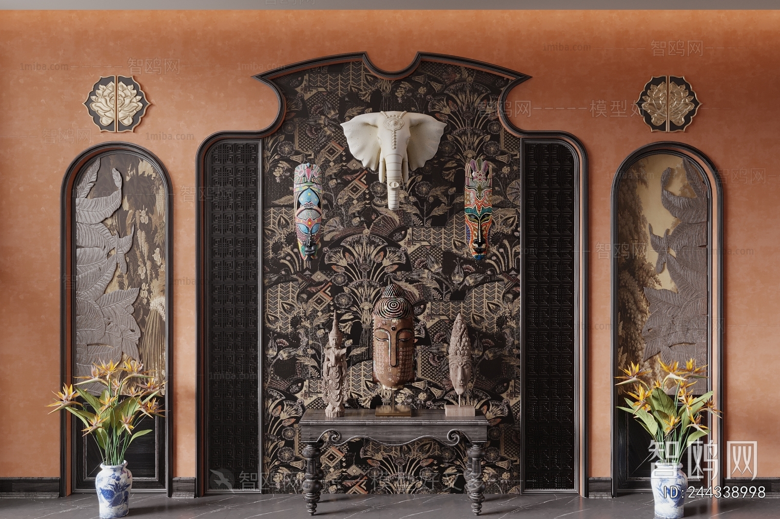 Southeast Asian Style Console