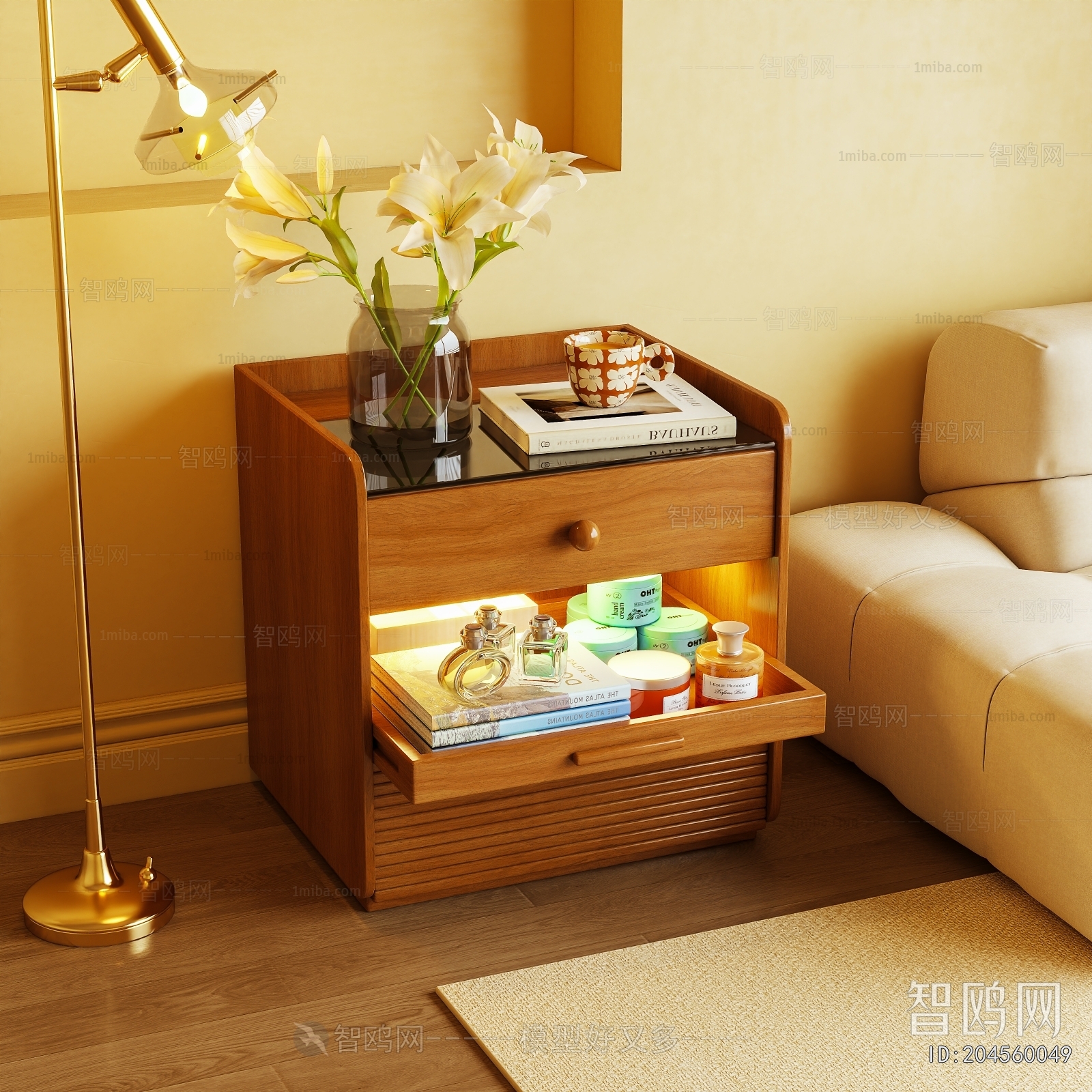 Modern Bedside Cupboard
