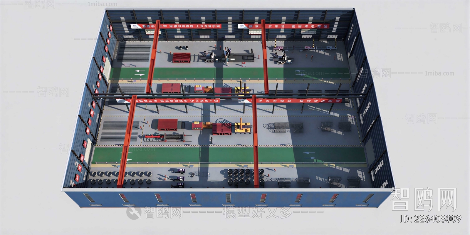 Modern Architectural Bird's-eye View Planning