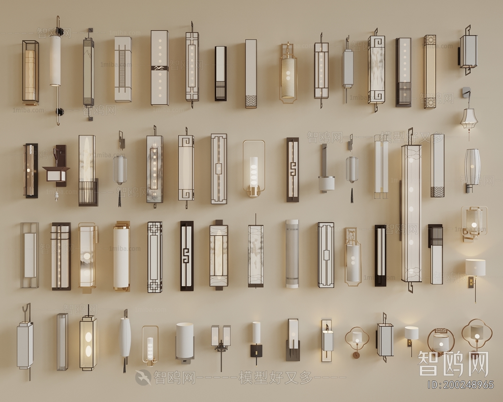 New Chinese Style Wall Lamp