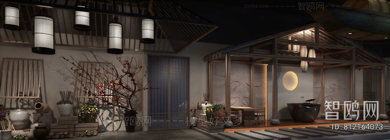 New Chinese Style Courtyard/landscape