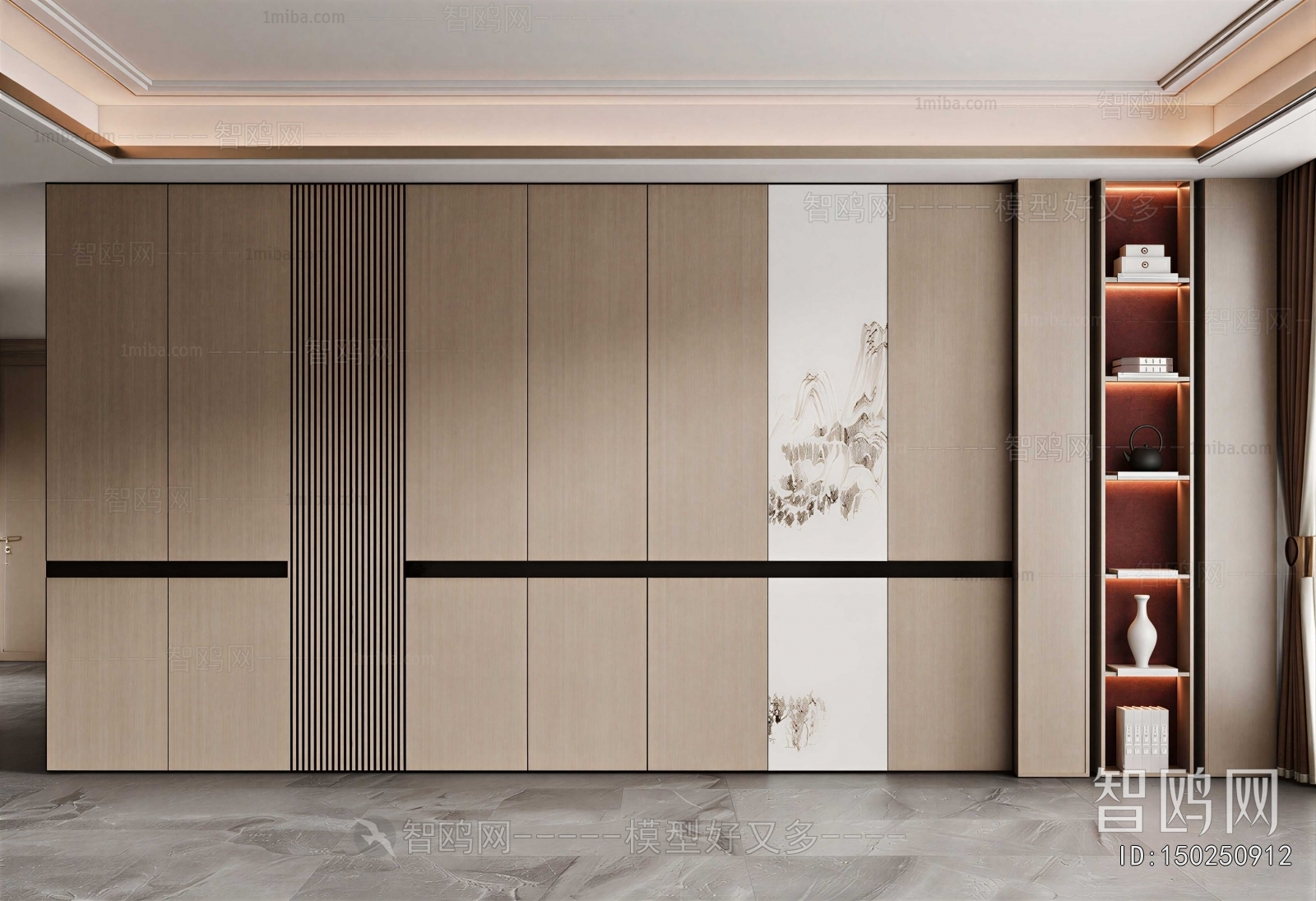 New Chinese Style Decorative Cabinet