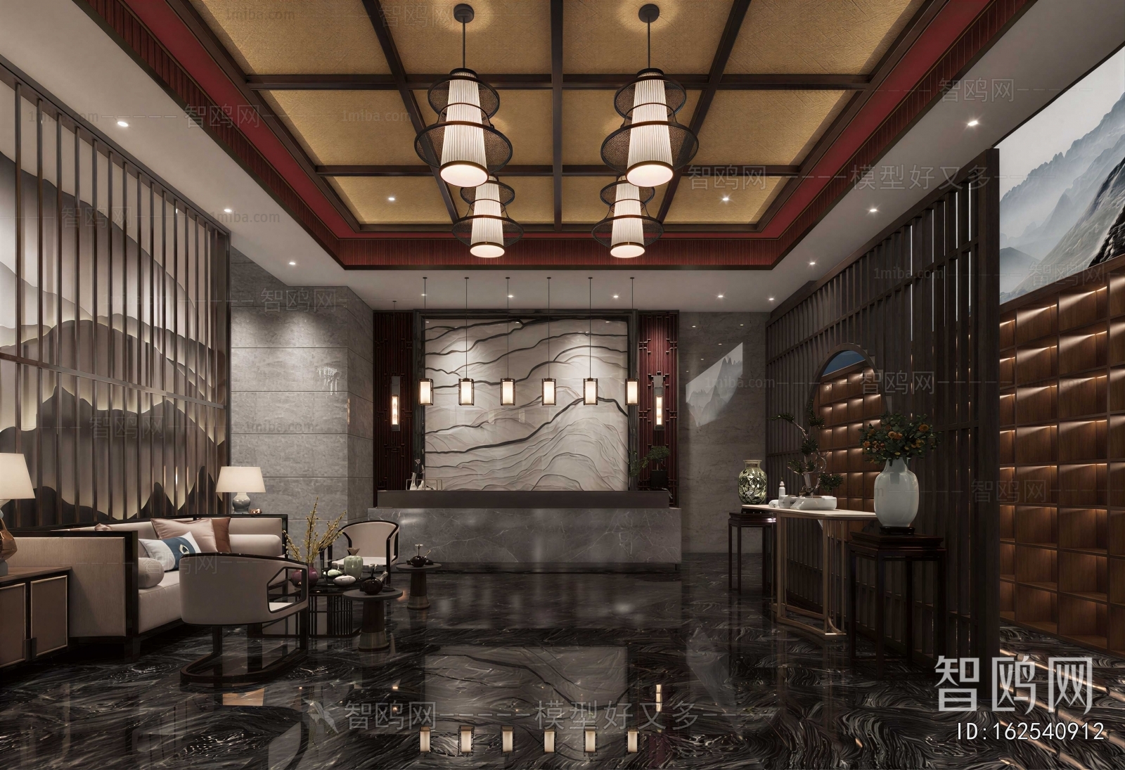 New Chinese Style Lobby Hall