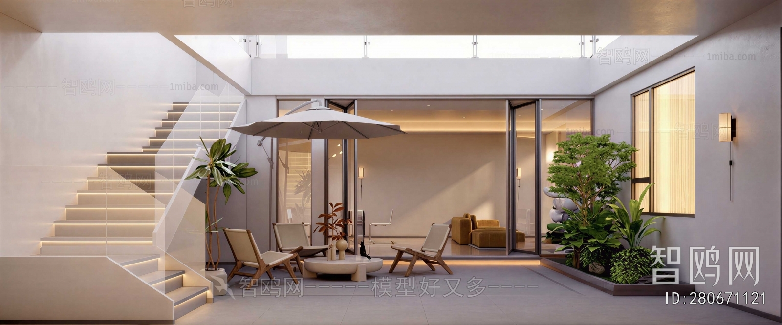 Modern Courtyard/landscape