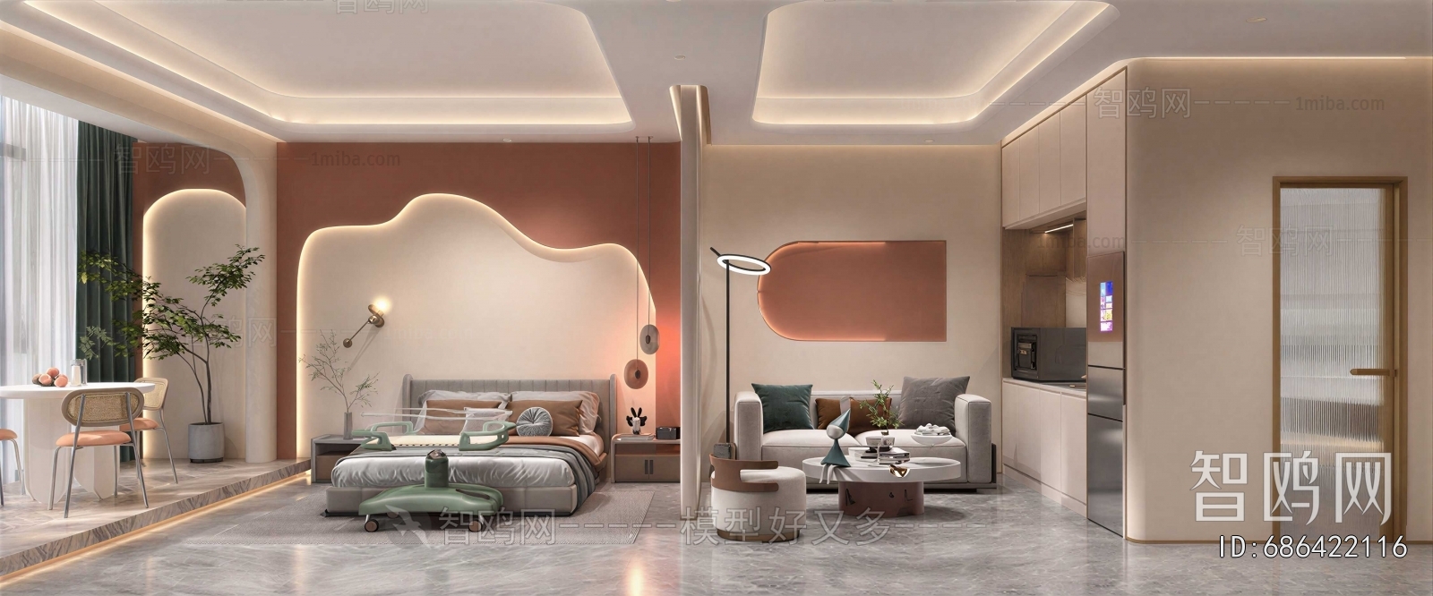 Modern Guest Room