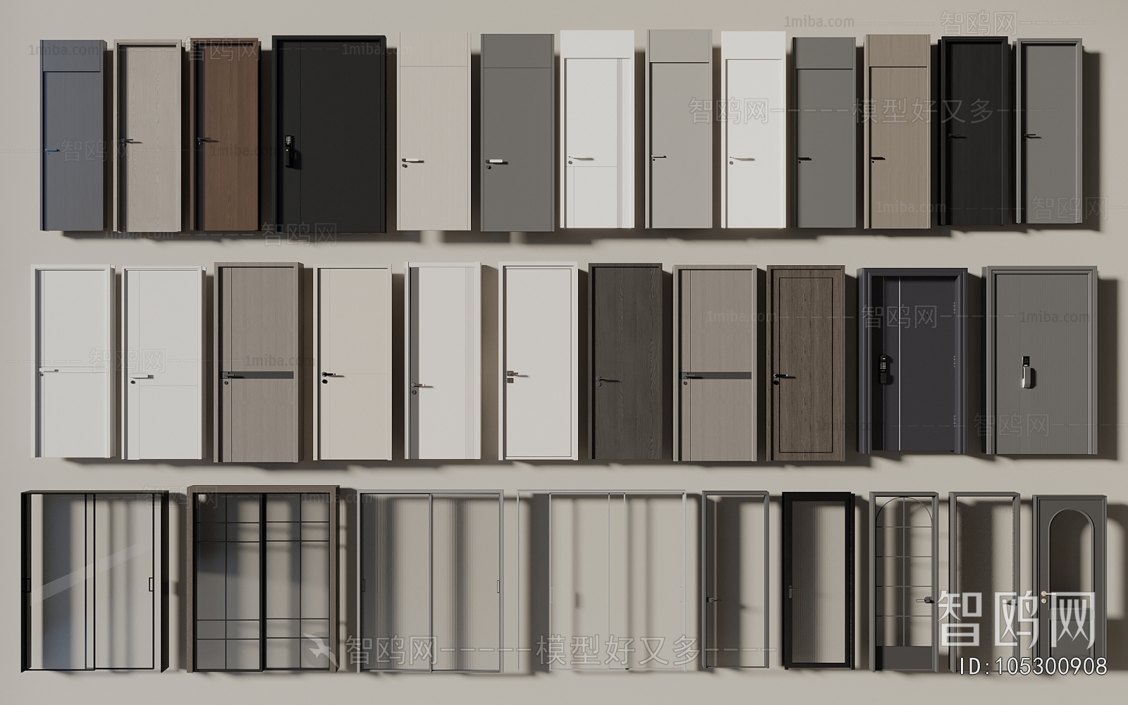 Modern Single Door