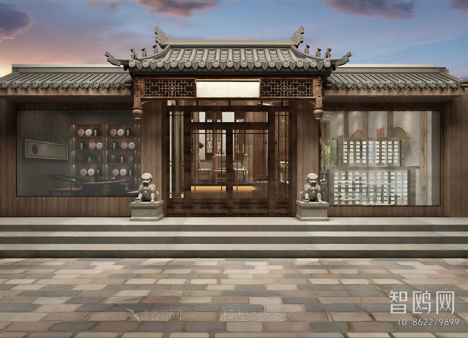 Chinese Style Ancient Architectural Buildings