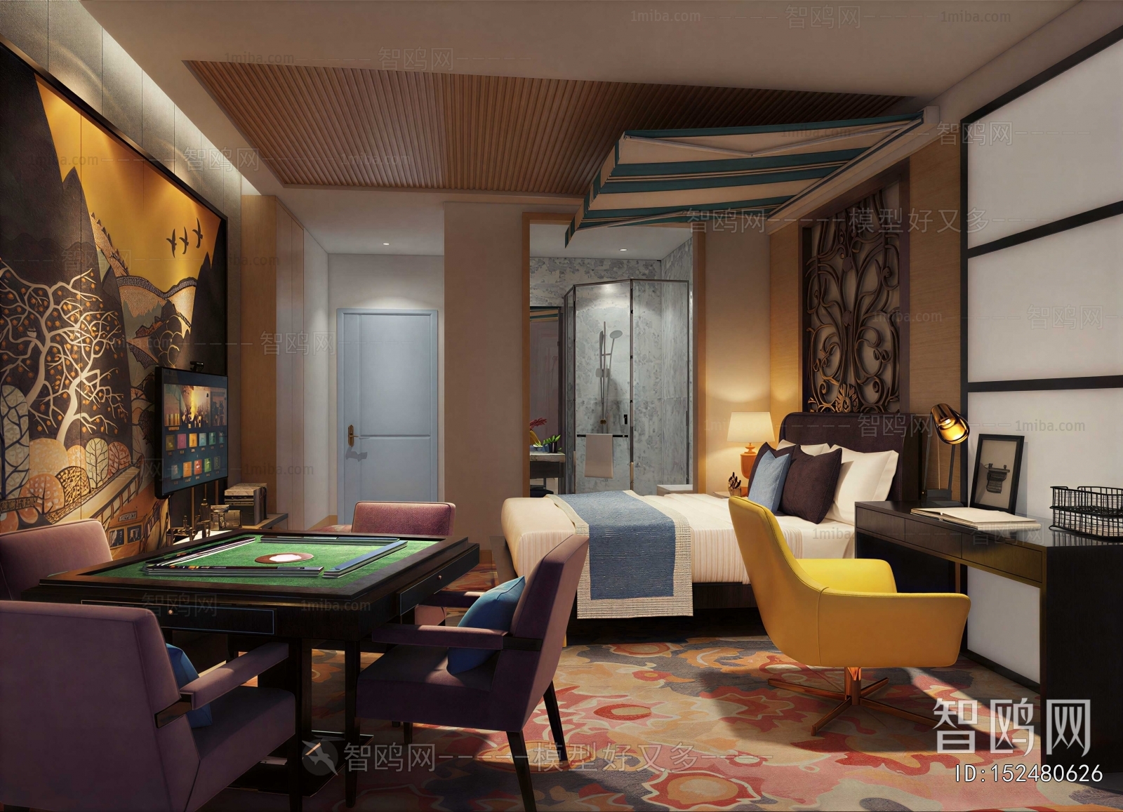 New Chinese Style Guest Room