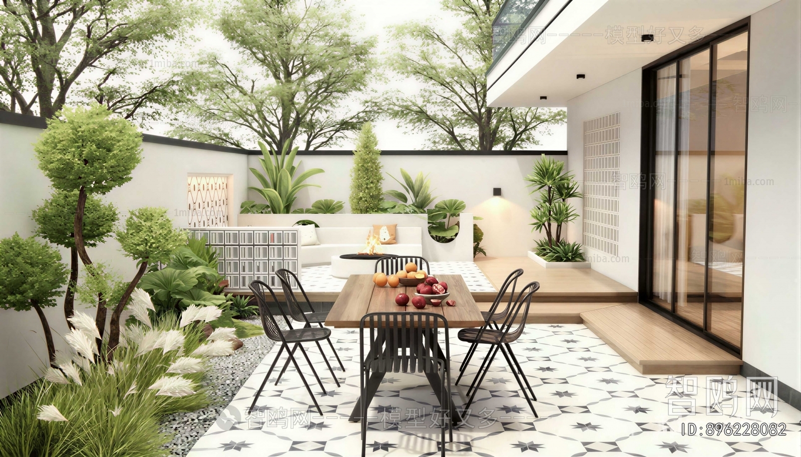 Modern Courtyard/landscape