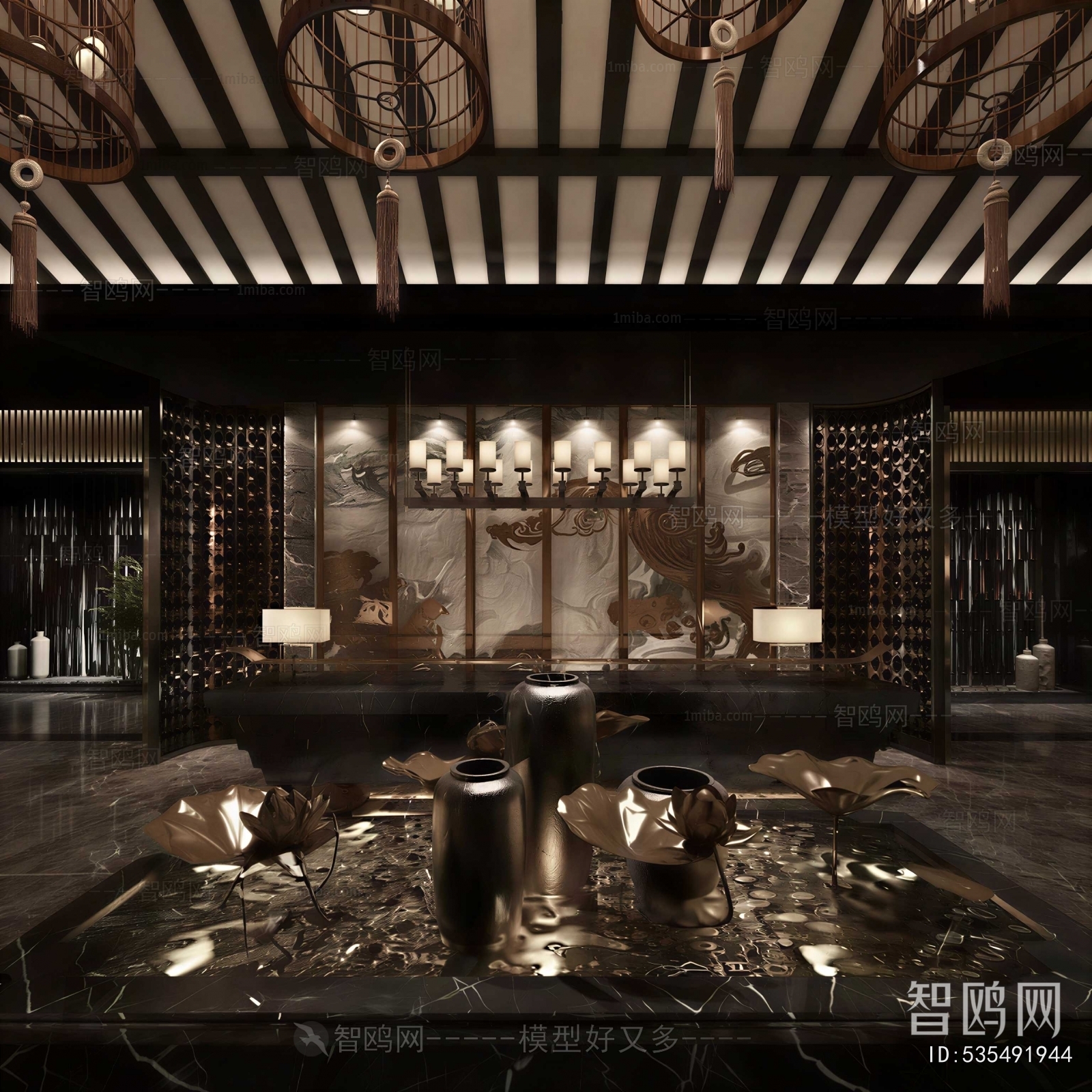 New Chinese Style Lobby Hall