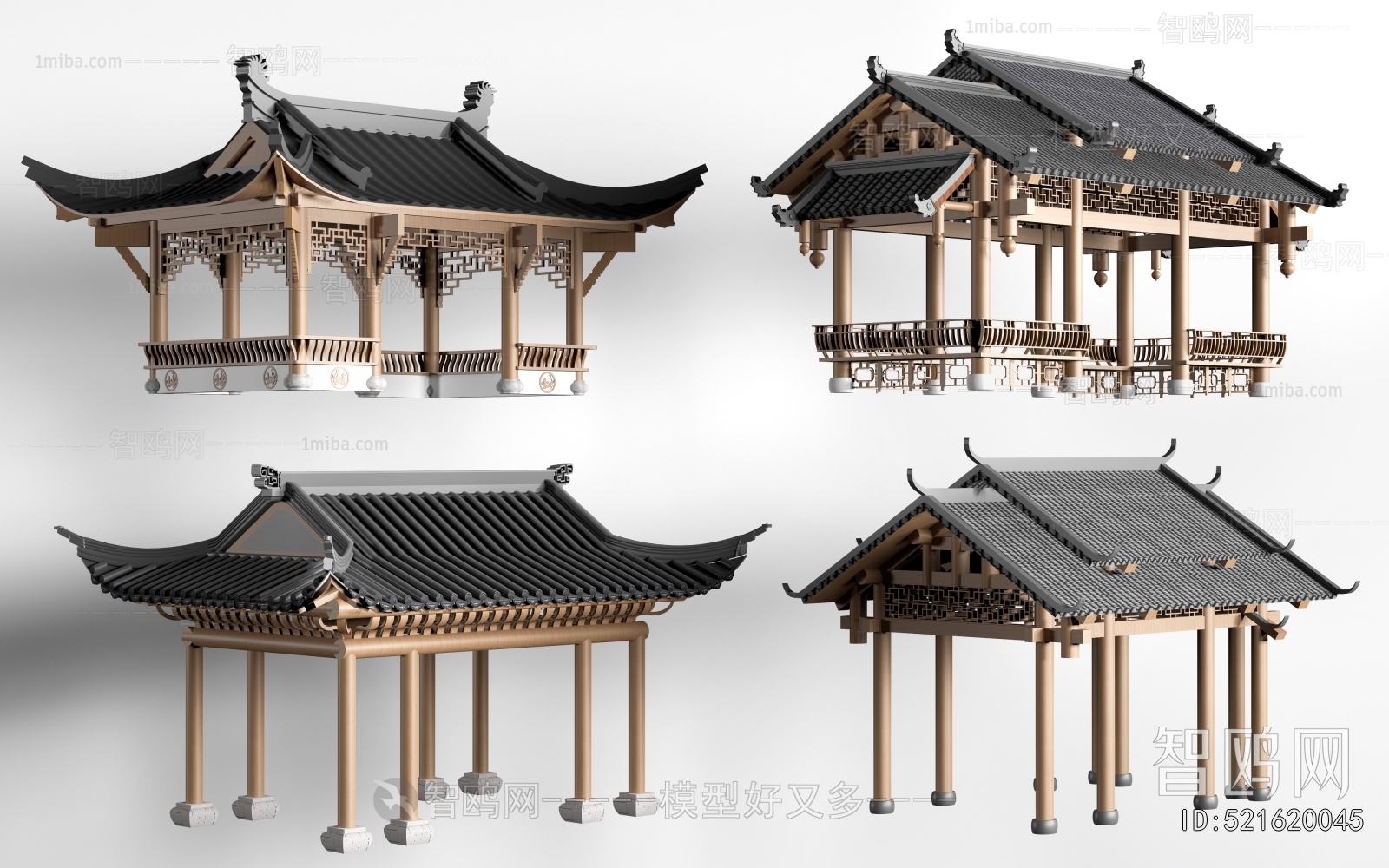 Chinese Style Ancient Architectural Buildings