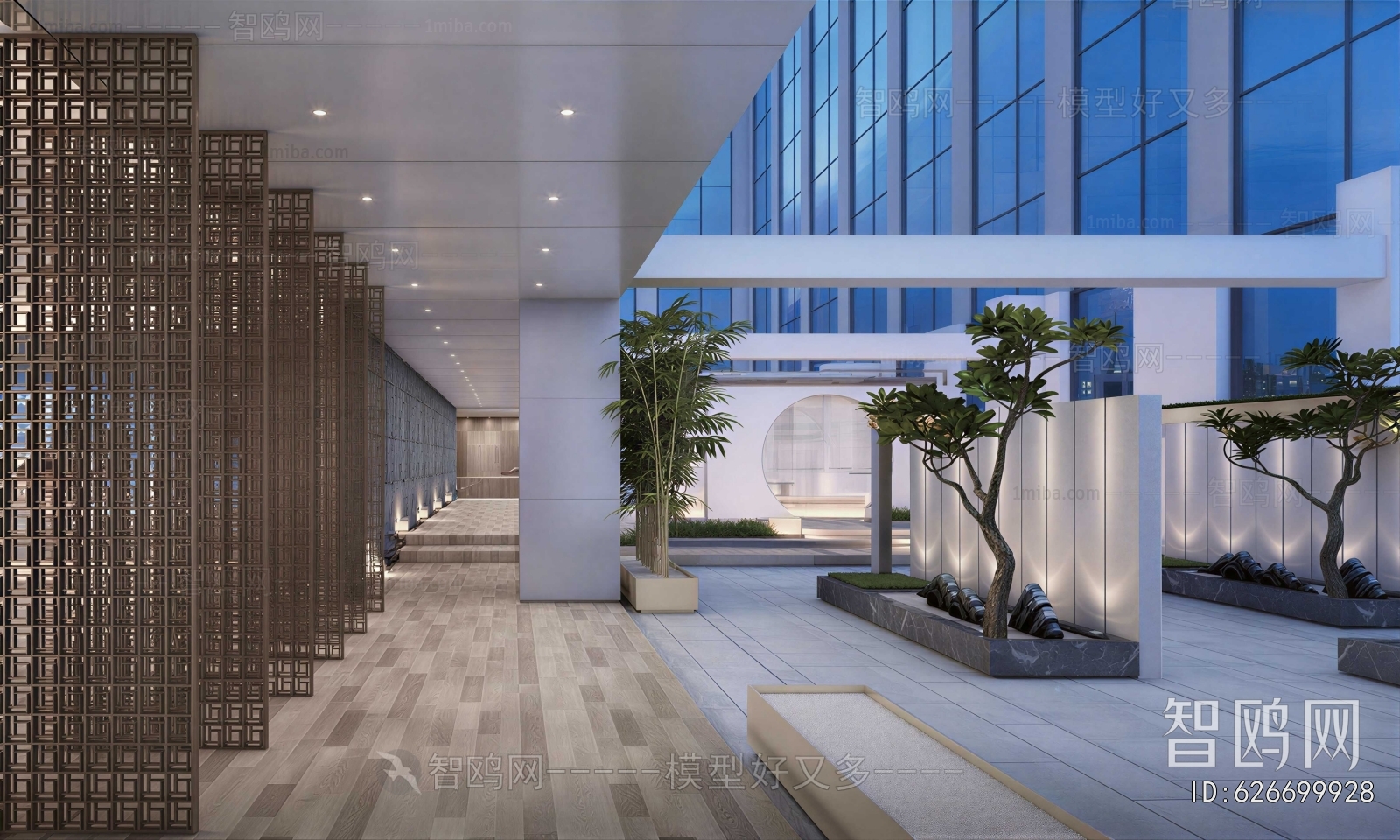 New Chinese Style Courtyard/landscape