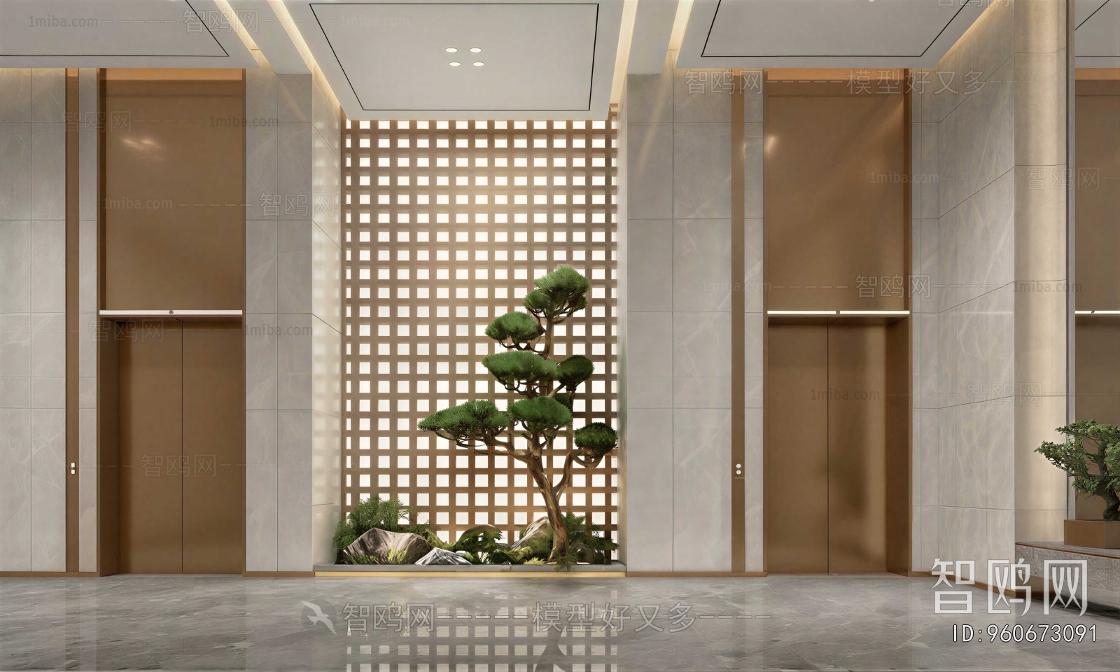 Modern Corridor/elevator Hall