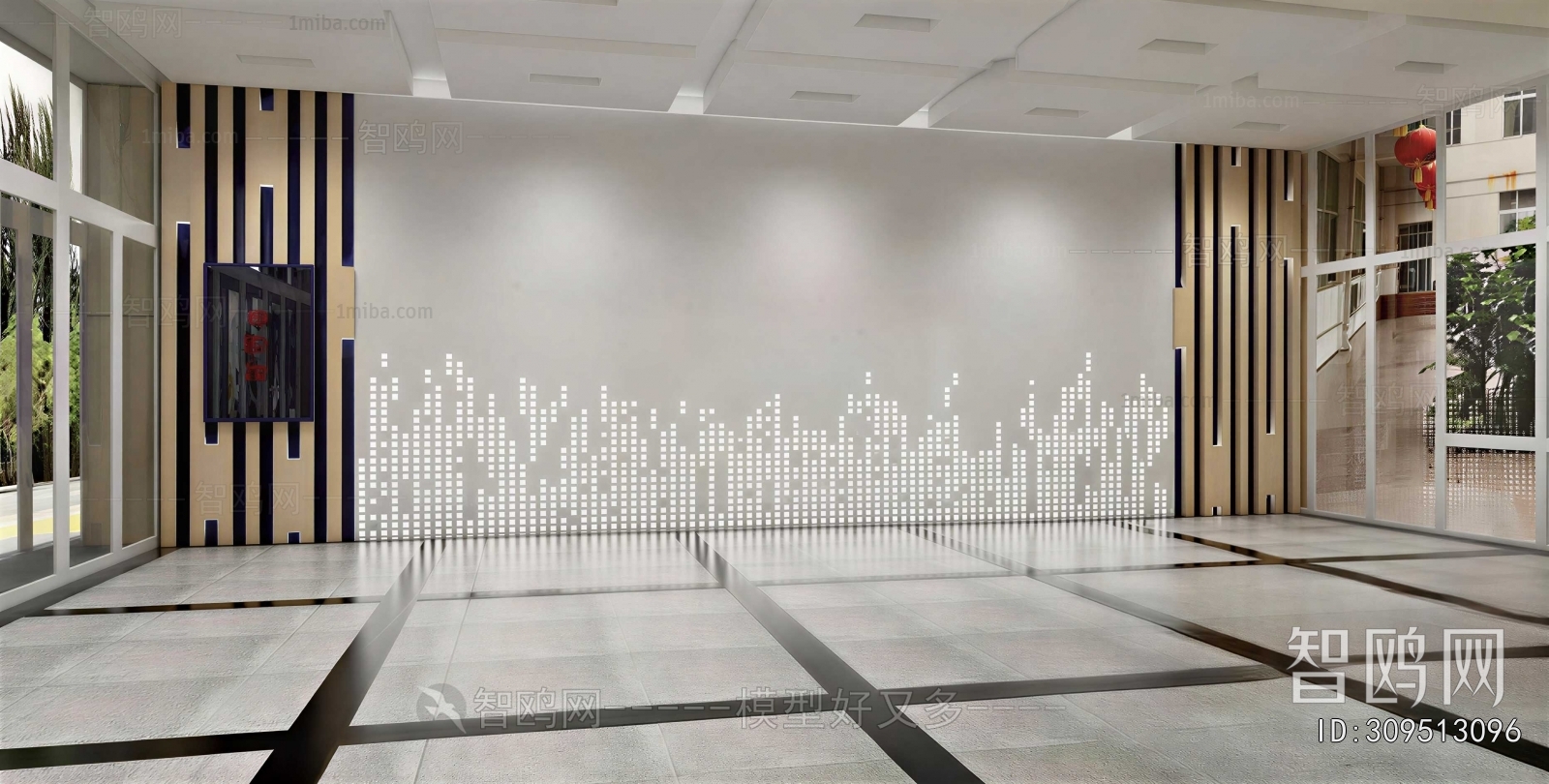 Modern Office Reception Desk