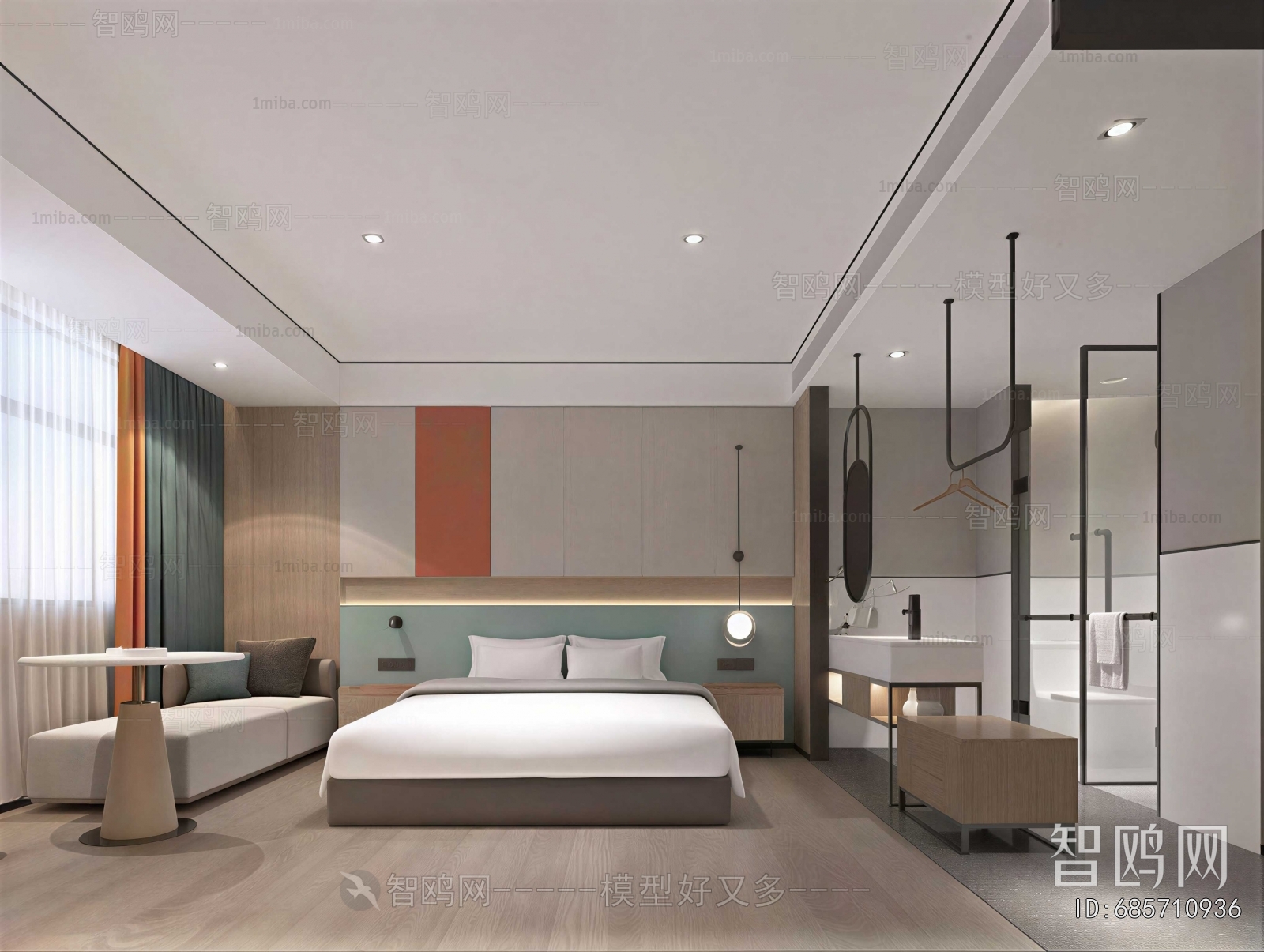 Modern Guest Room