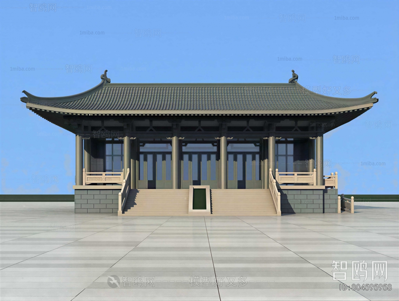 New Chinese Style Ancient Architectural Buildings