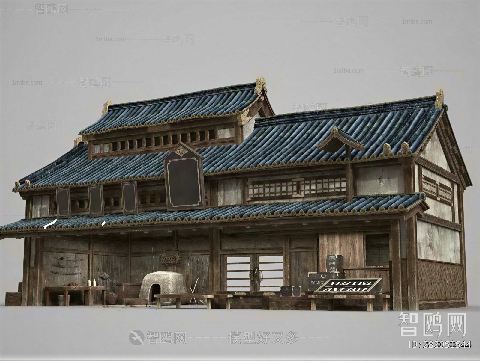New Chinese Style Appearance Of Commercial Building
