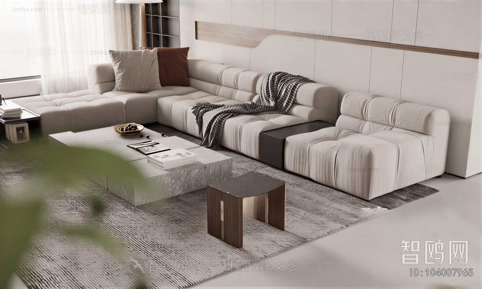 Modern Three-seat Sofa