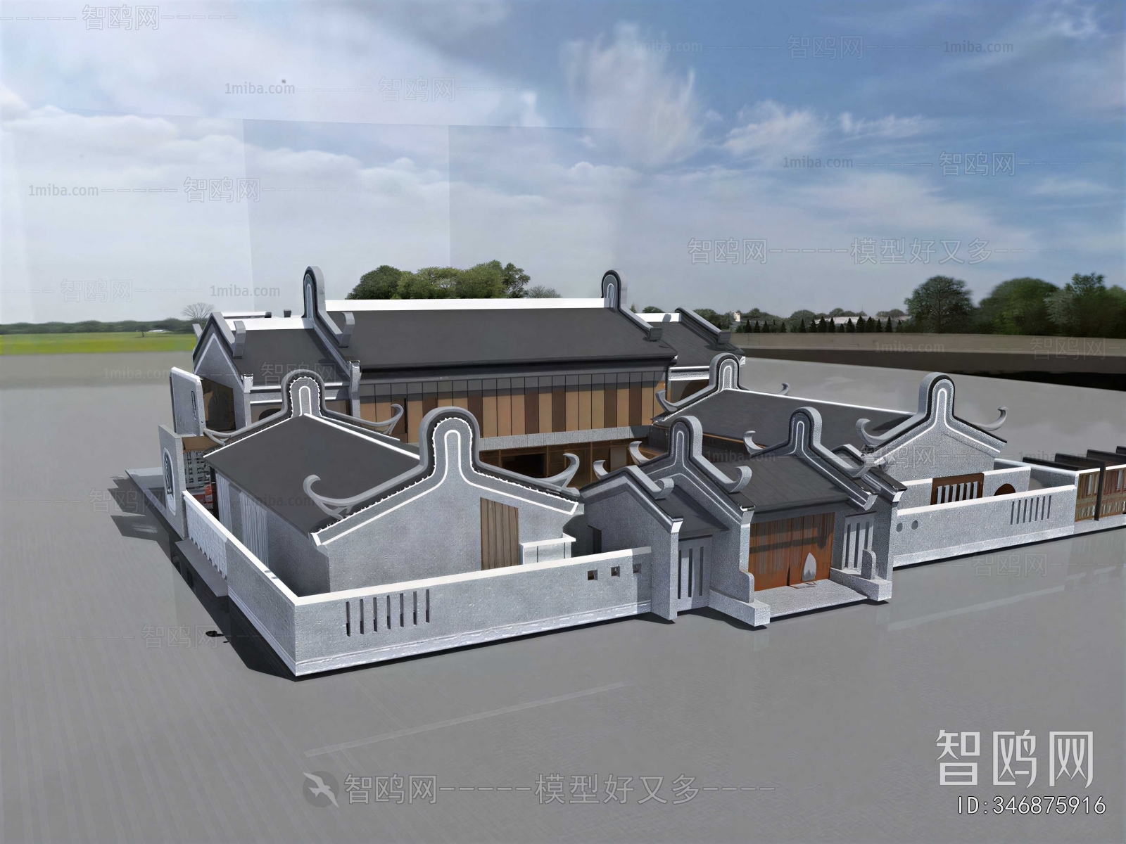 Chinese Style Residential Building