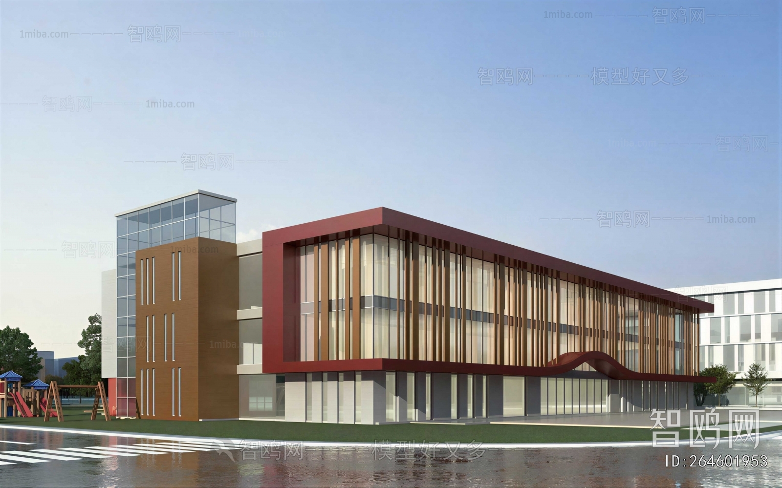 New Chinese Style Appearance Of Commercial Building
