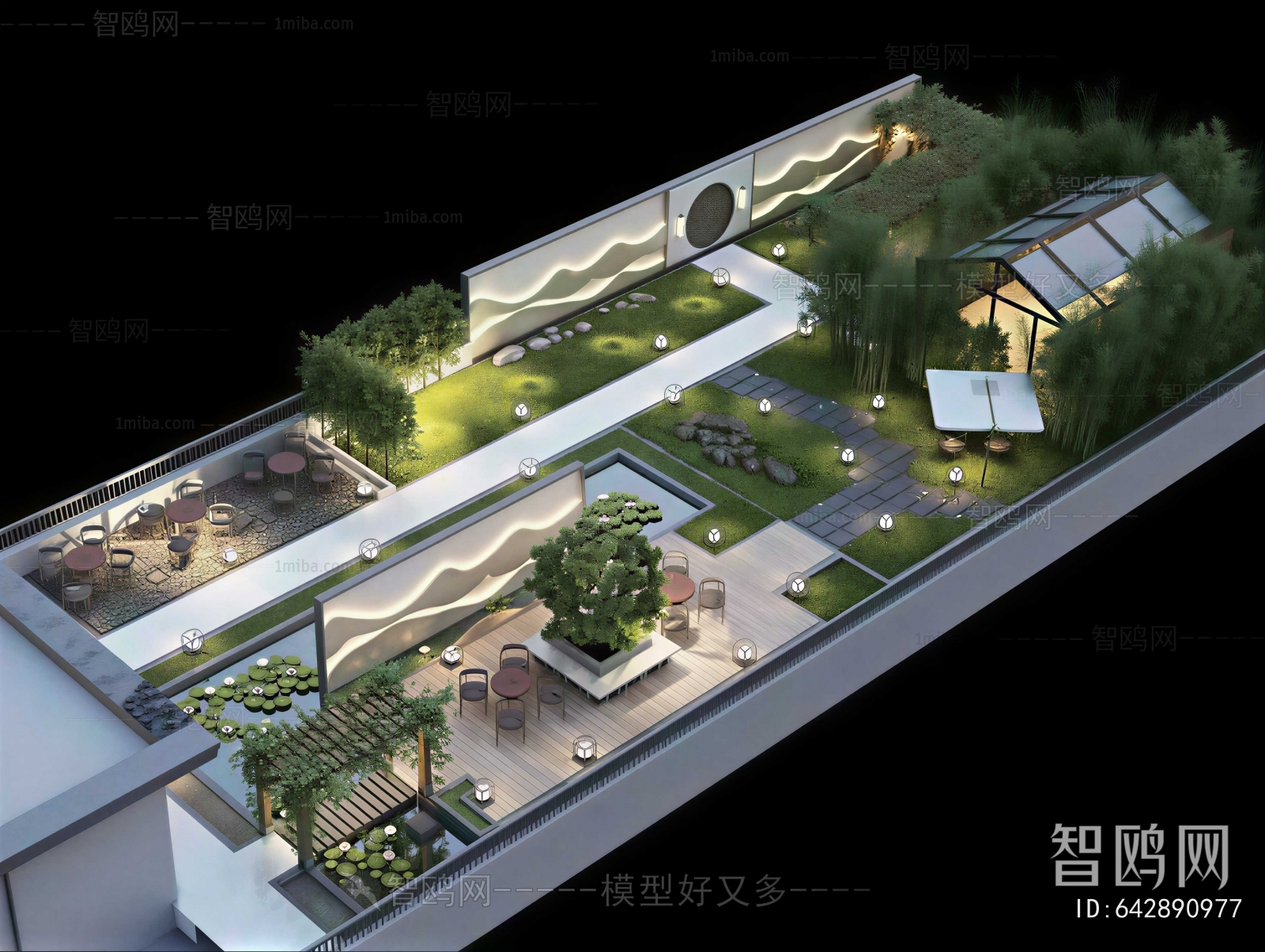 Modern Architectural Bird's-eye View Planning