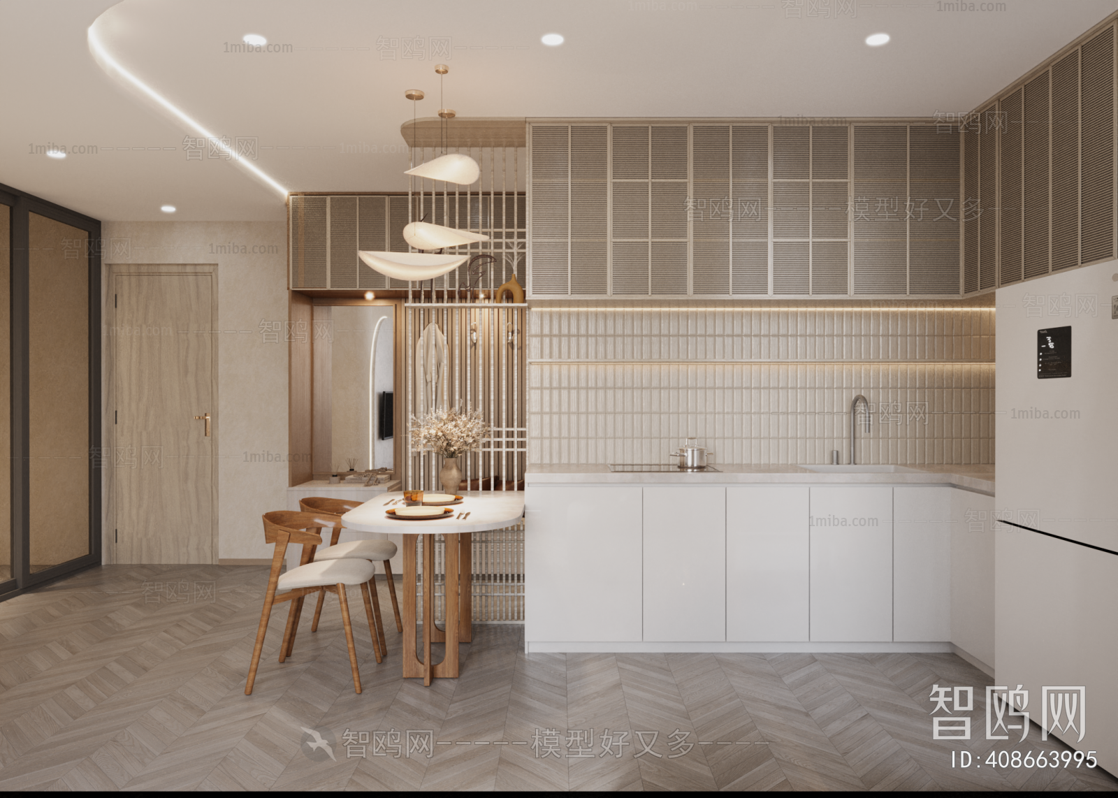 New Chinese Style A Living Room