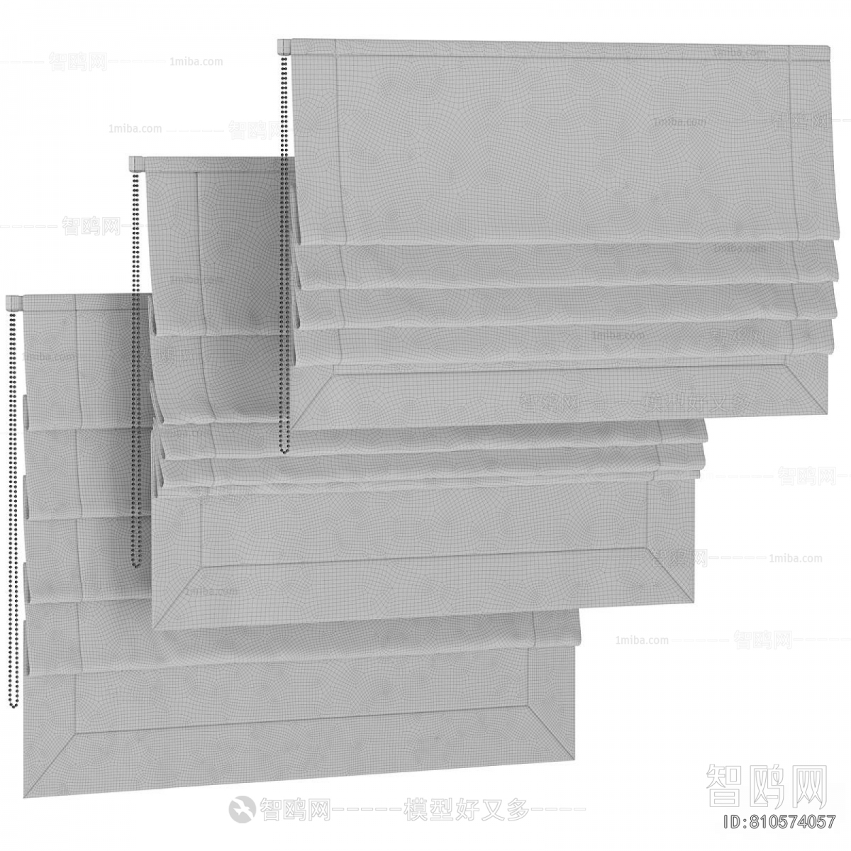 New Chinese Style Roman Curtain