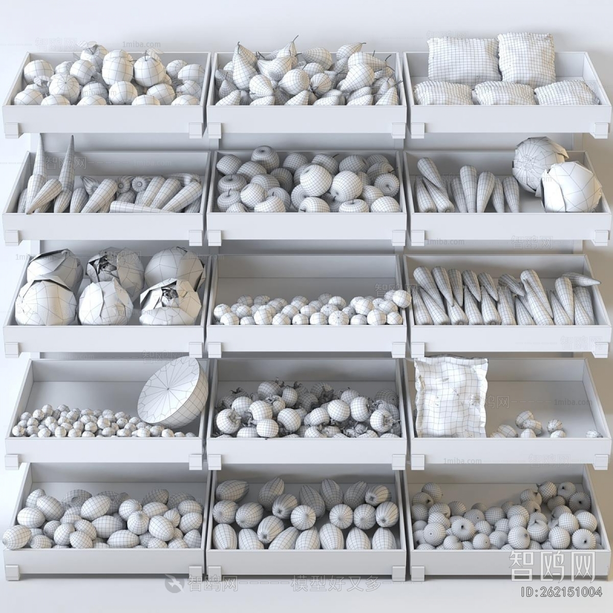 Modern Supermarket Shelf