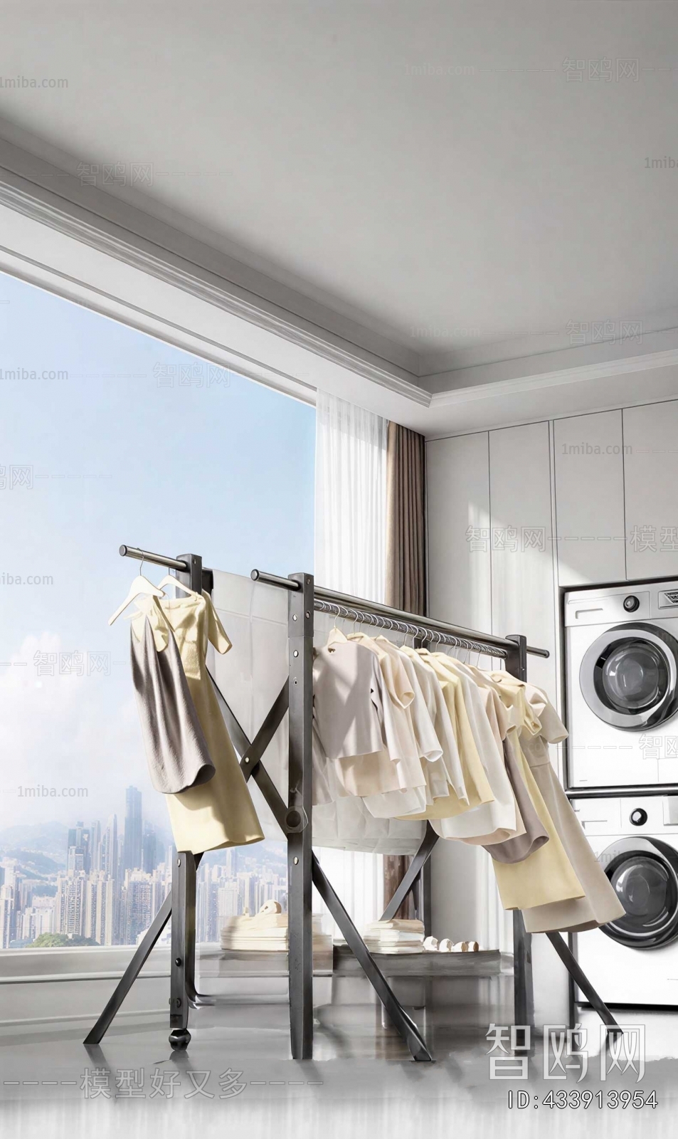 Modern Balcony Laundry Room