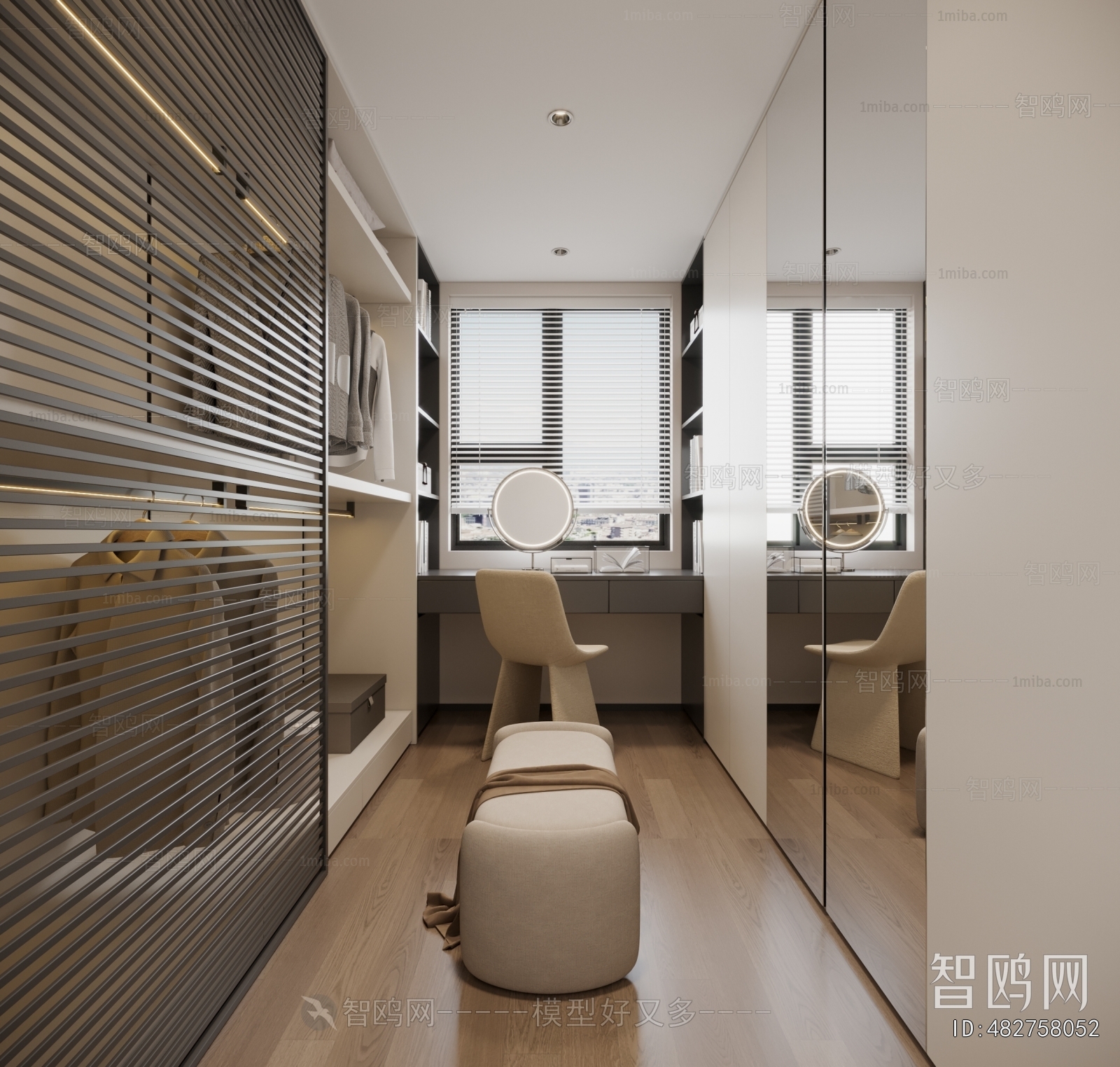 Modern Clothes Storage Area