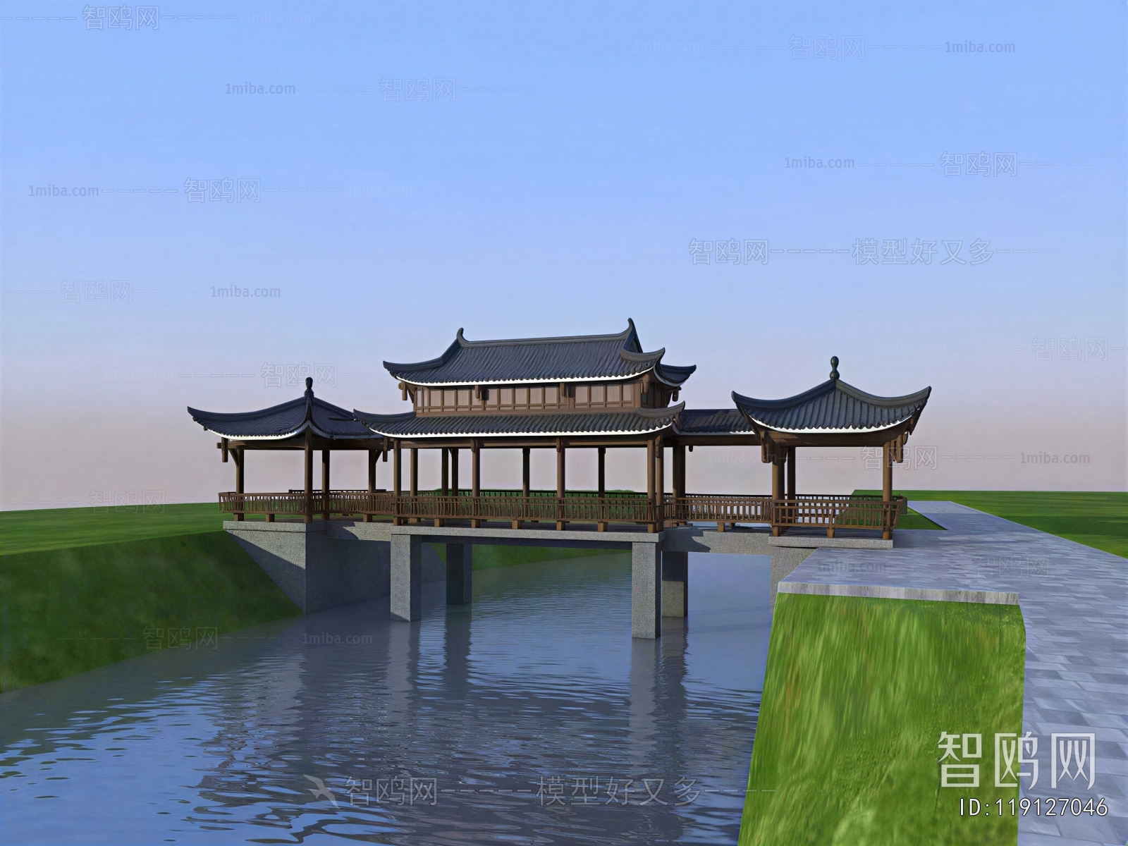 Chinese Style Ancient Architectural Buildings