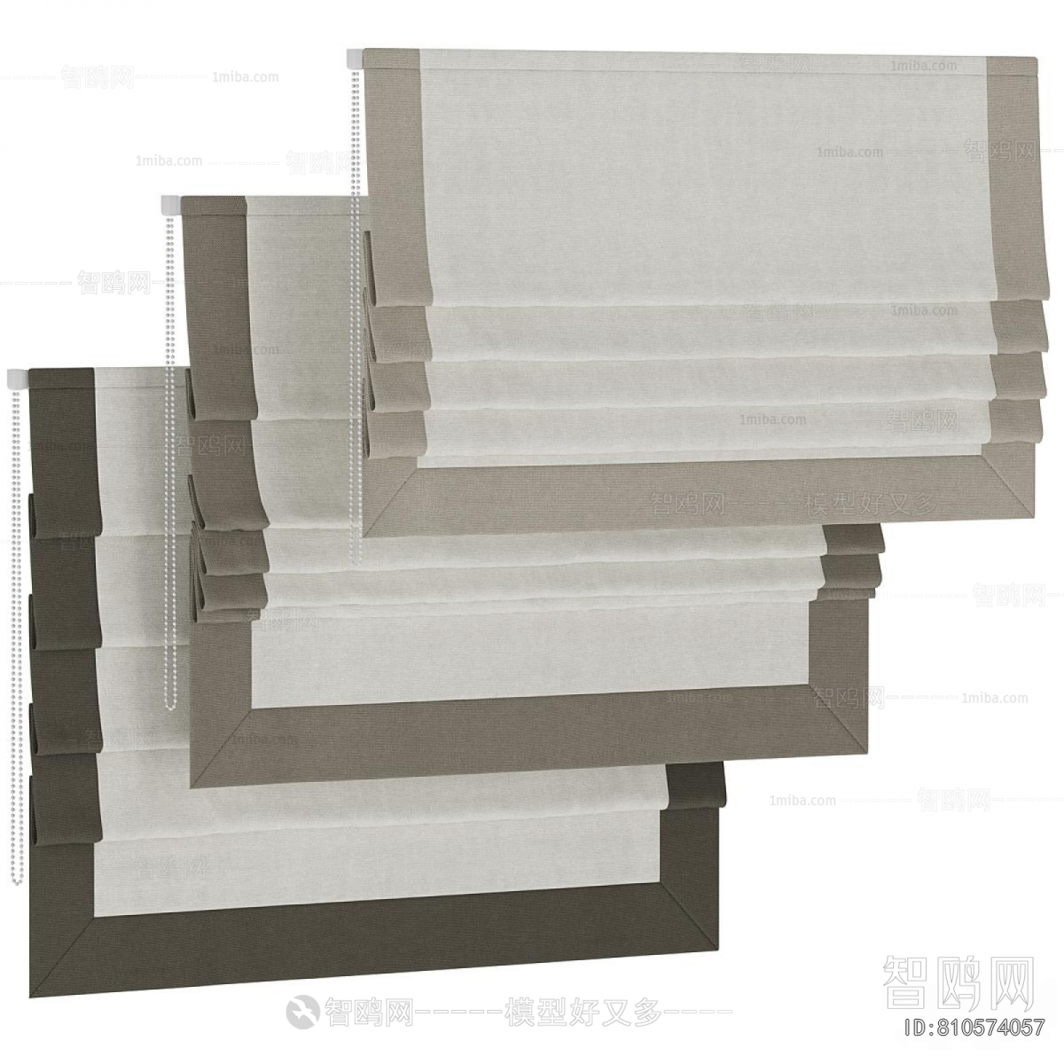 New Chinese Style Roman Curtain