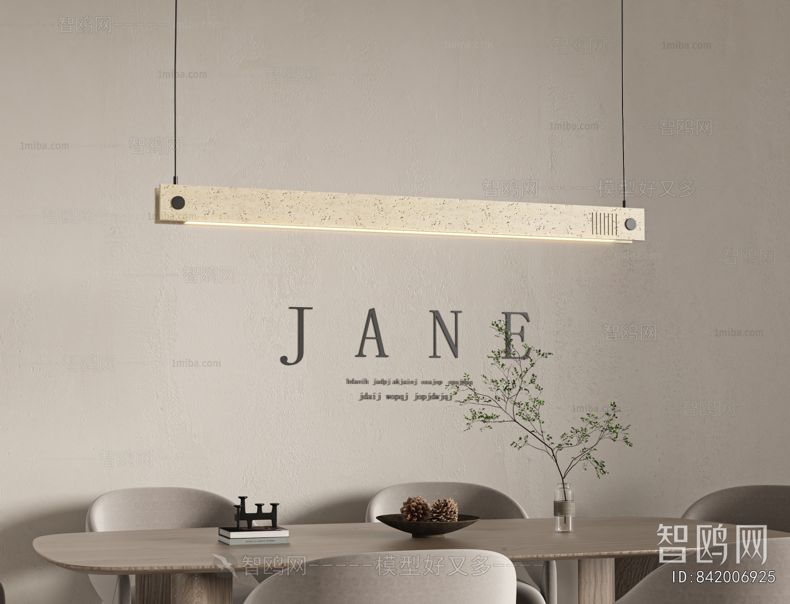 Modern Long Chandelier