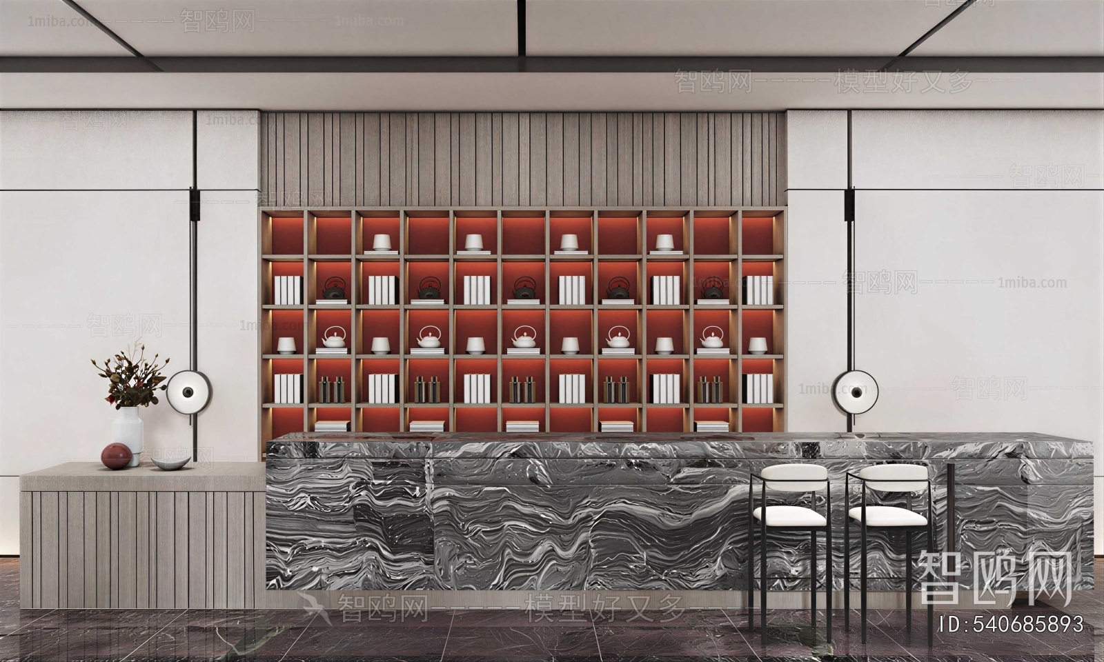 Modern Office Reception Desk