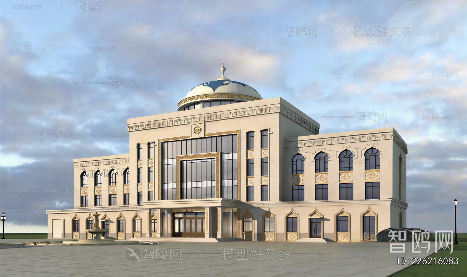 European Style Appearance Of Commercial Building