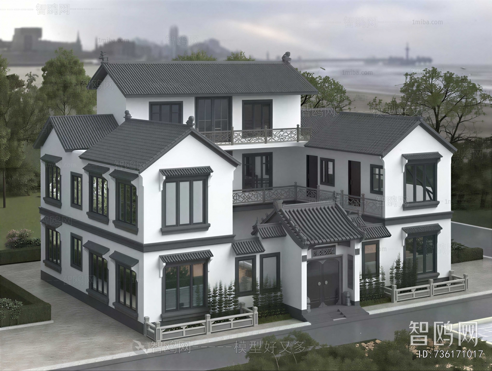 European Style Villa Appearance