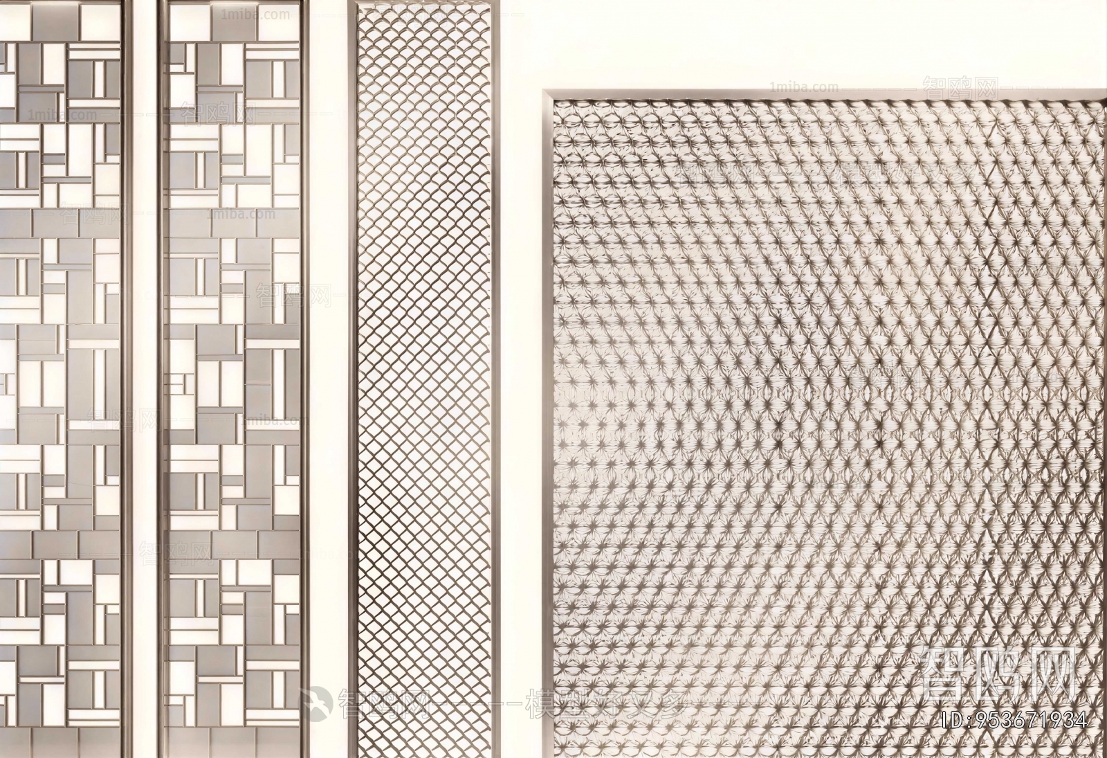 New Chinese Style Metal Screen Partition