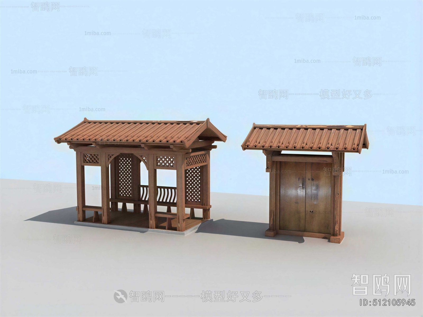 New Chinese Style Ancient Architectural Buildings