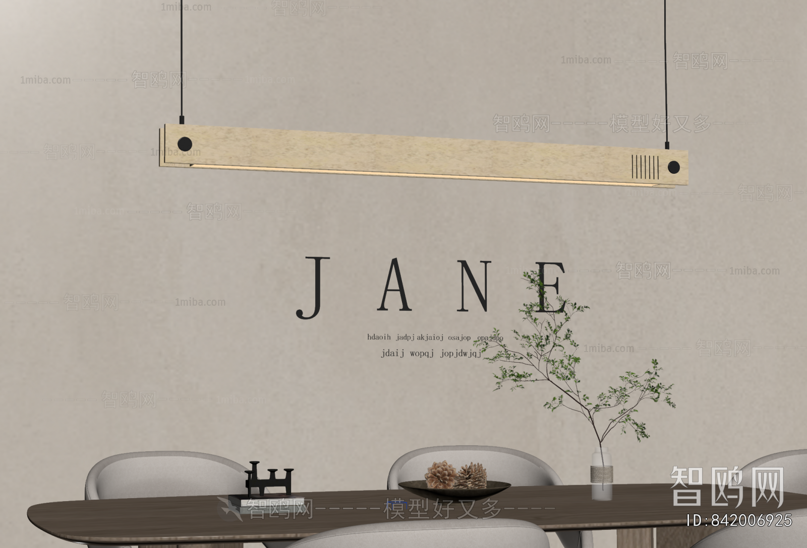 Modern Long Chandelier
