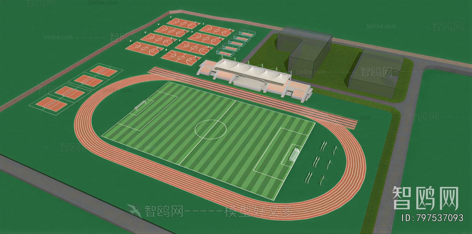 Modern Outdoor Sports Stadium