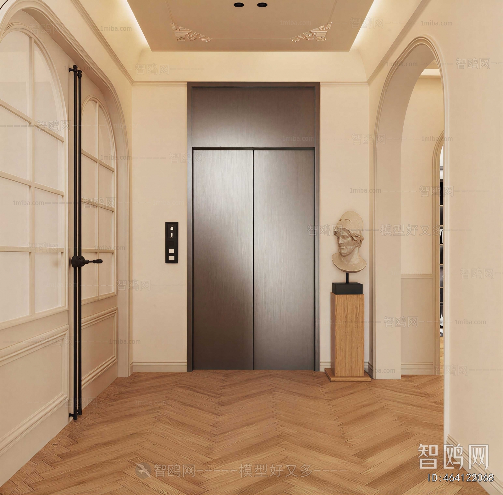 French Style Hallway