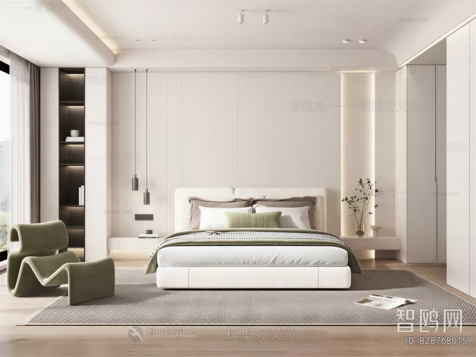 New Chinese Style Bedroom
