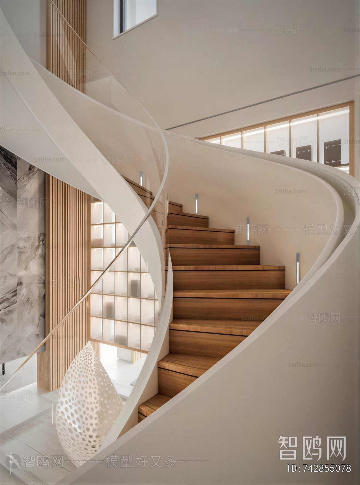 European Style Rotating Staircase