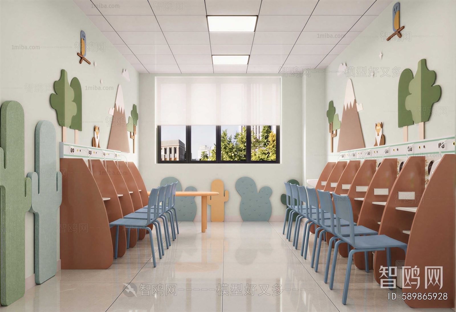 New Chinese Style Calligraphy Classroom