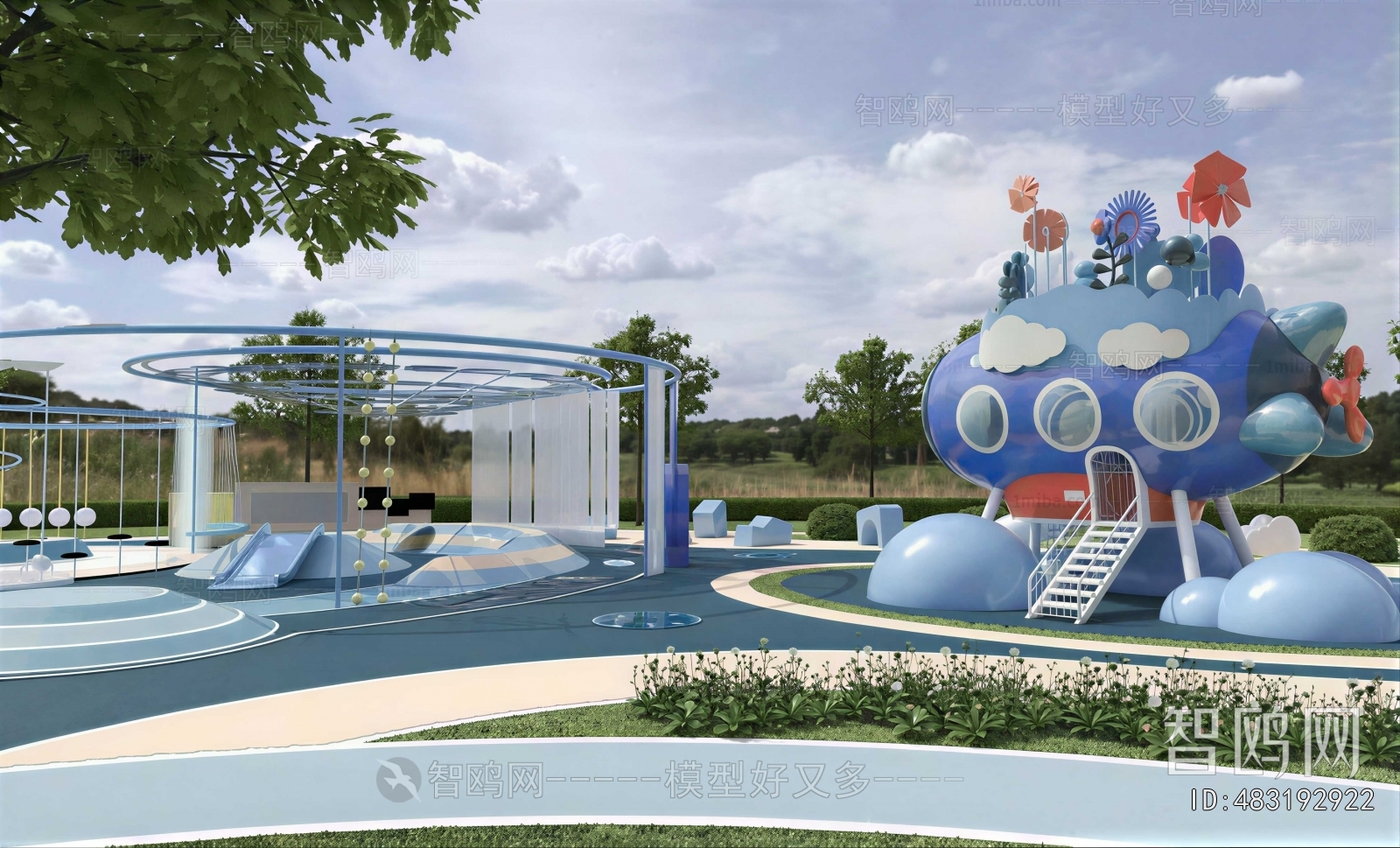 Modern Park Landscape