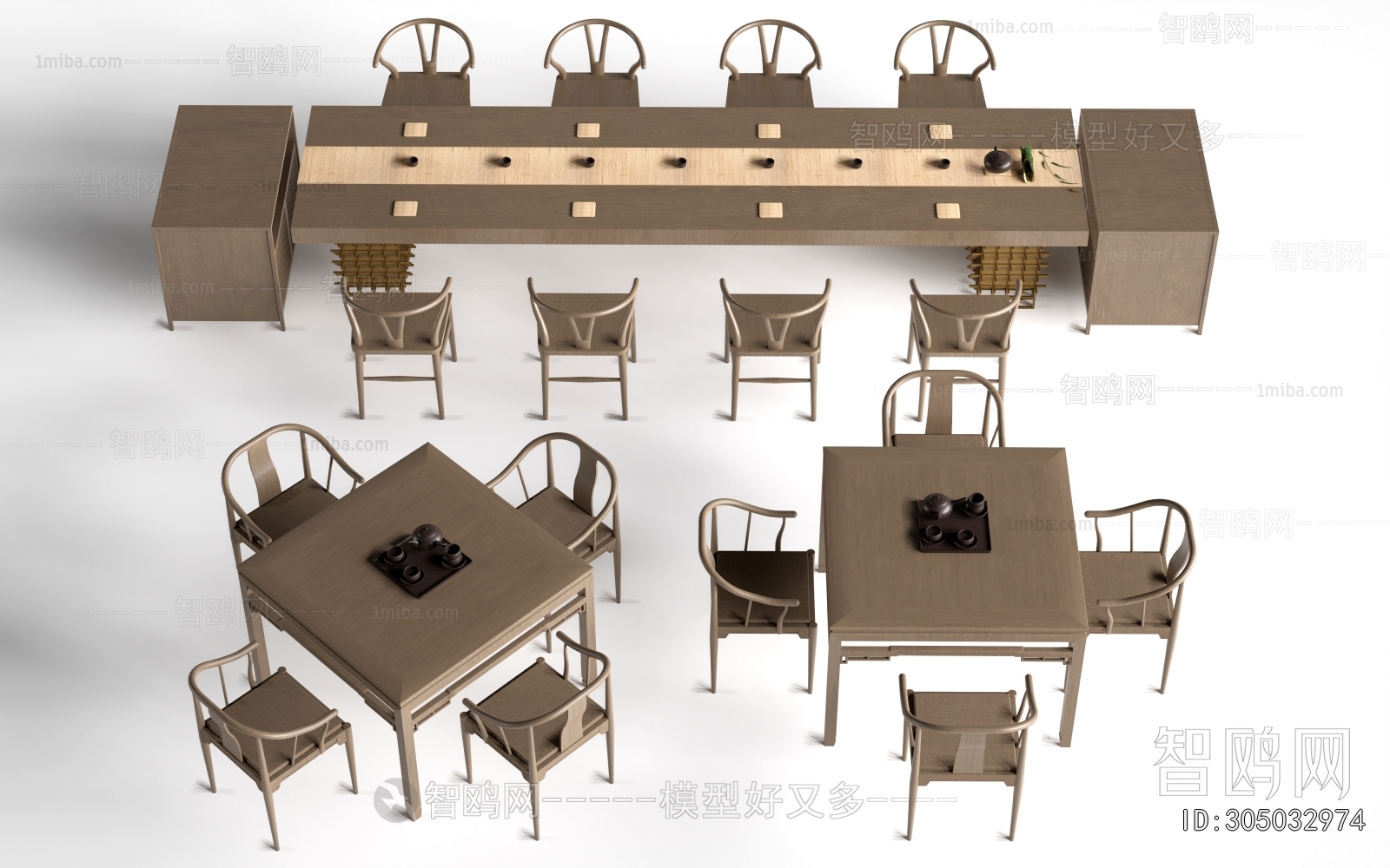 New Chinese Style Dining Table And Chairs