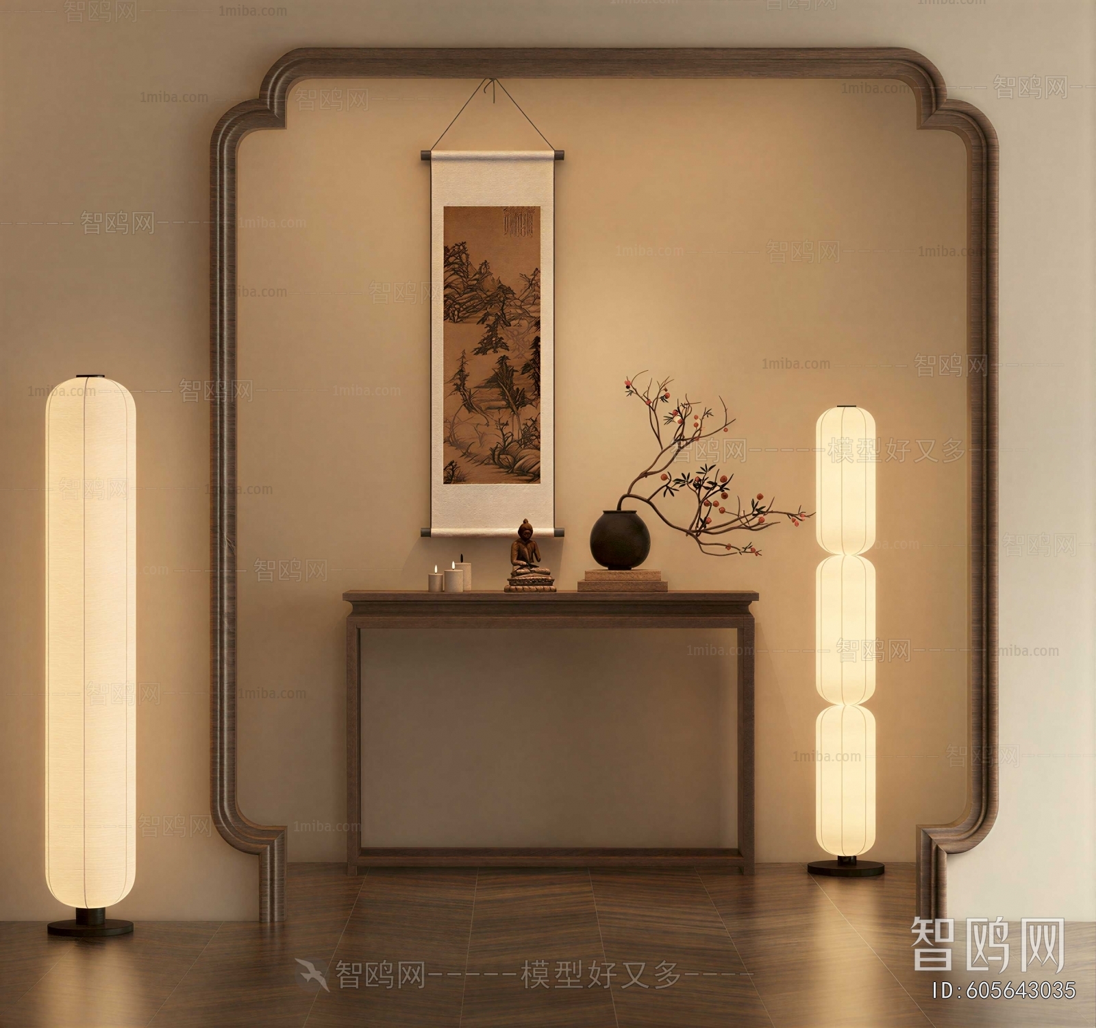 Wabi-sabi Style Side Cabinet/Entrance Cabinet