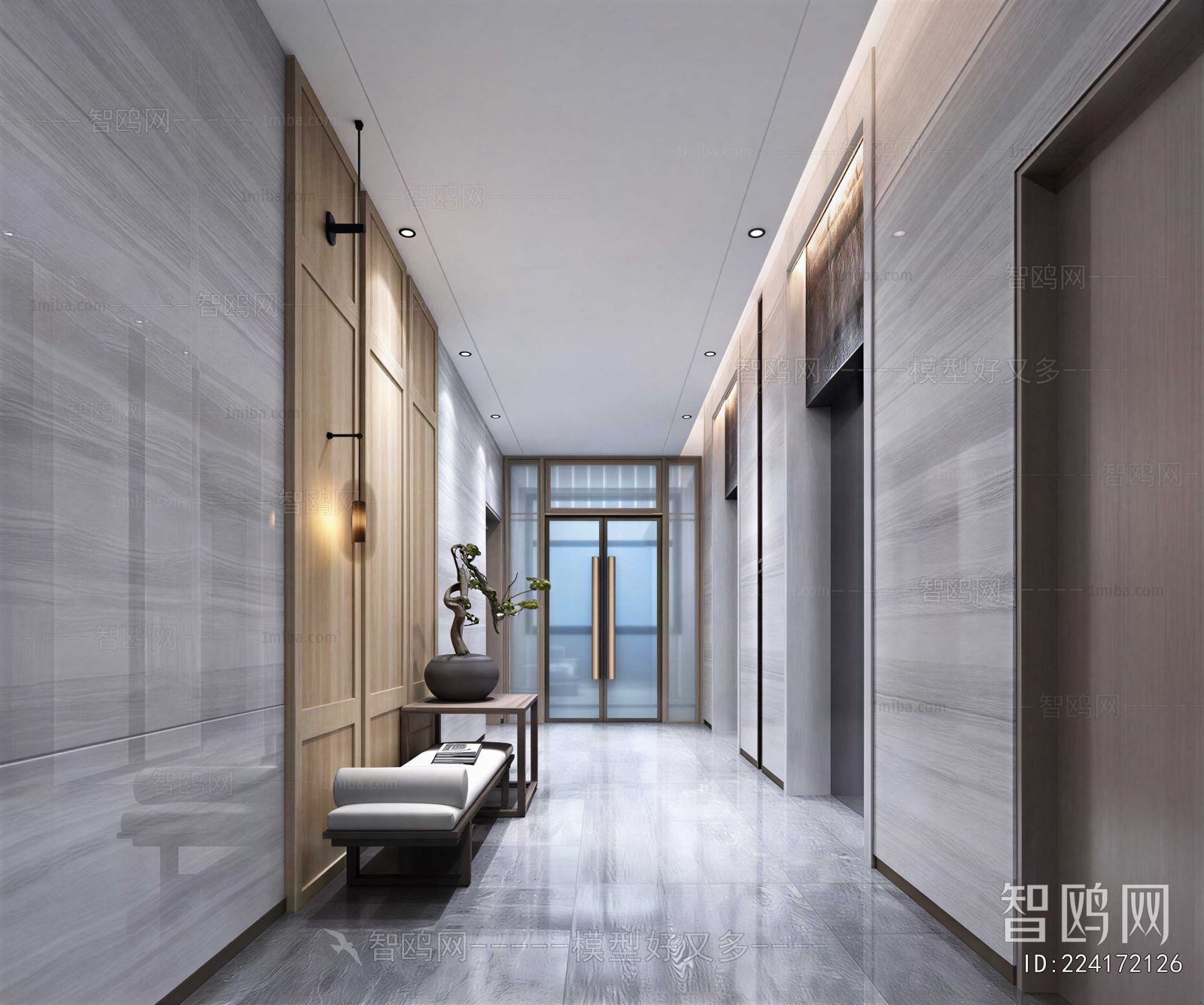 Modern Corridor Elevator Hall