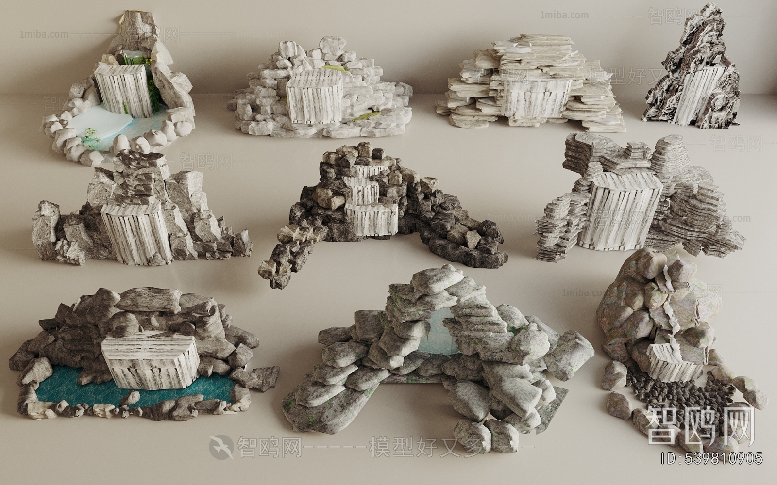 Modern Rockery Waterscape