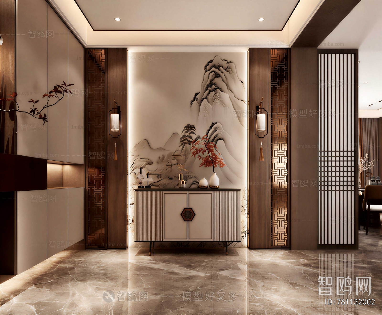 New Chinese Style Hallway